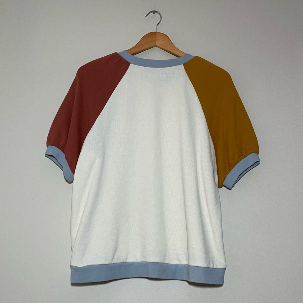 Madewell Puff Sleeve Sweatshirt Tee - Picture 5 of 7